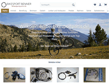 Tablet Screenshot of bikesportparts.de